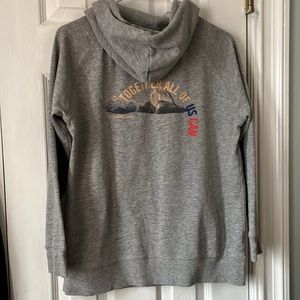 tentree organic cotton / recycled polyester gray hoodie size Medium